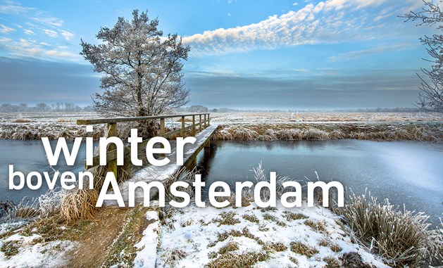 Winter boven Amsterdam