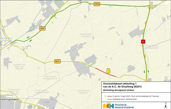 Omleidingsroute 1 Doorgaand verkeer en vrachtverkeer
