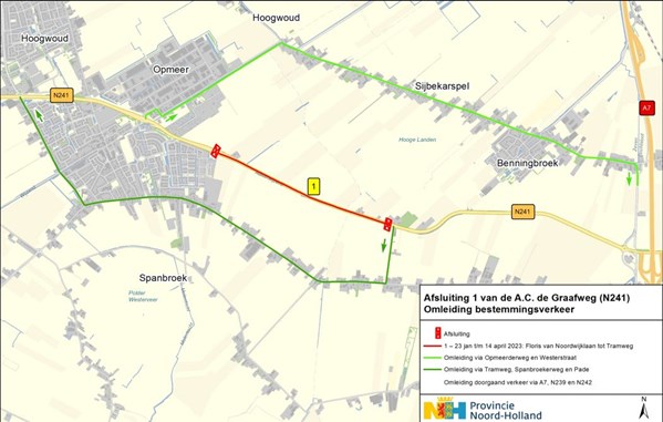Omleidingsroute 2 en 3 Bestemmingsverkeer