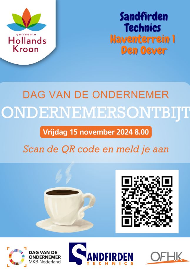Uitnodiging Ondernemersontbijt 15 november 2024