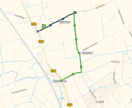Omleiding Moerbeek