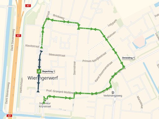 Omleiding Terpstraat