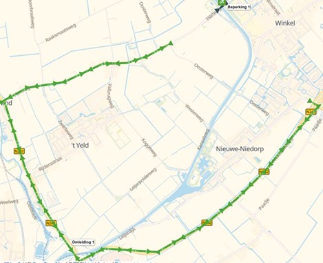Omleiding Hartweg Winkel