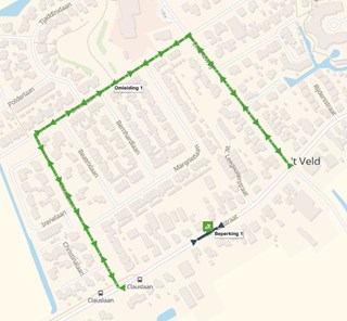 Omleiding Rijdersstraat 't Veld