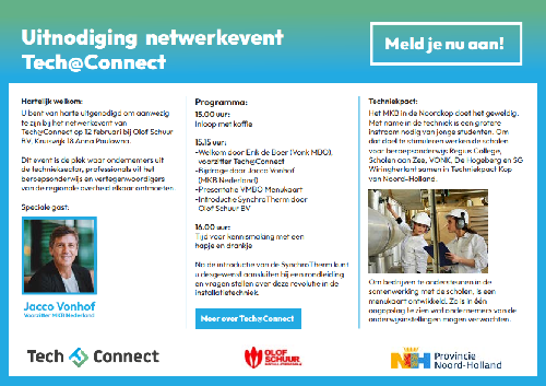 Uitnodiging Tech@Connect
