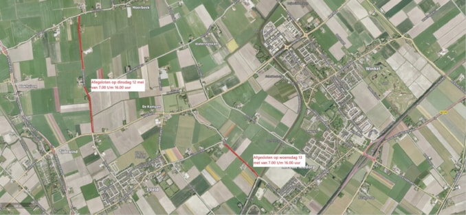 Overzichtkaart 3 - Afsluiting Doorbraakweg en Westerweg