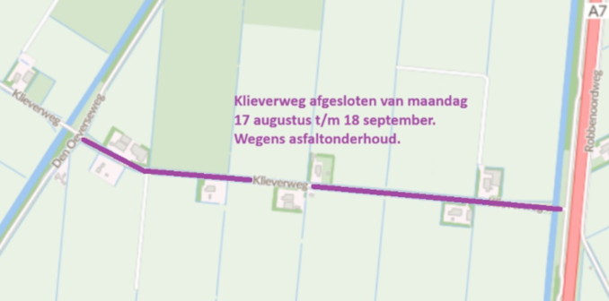 Afsluiting Klieverweg