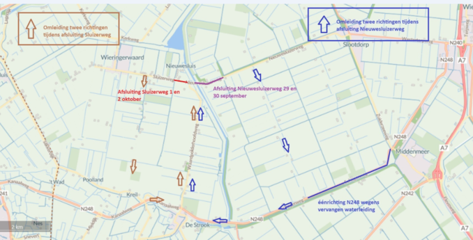 Afsluiting Sluizerweg en Nieuwesluizerweg